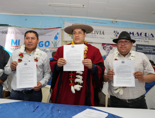 GOBIERNO FIRMA 9 CONVENIOS DE AGUA POTABLE, RIEGO, SANEAMIENTO CON 5 MUNICIPIOS DE TARIJA